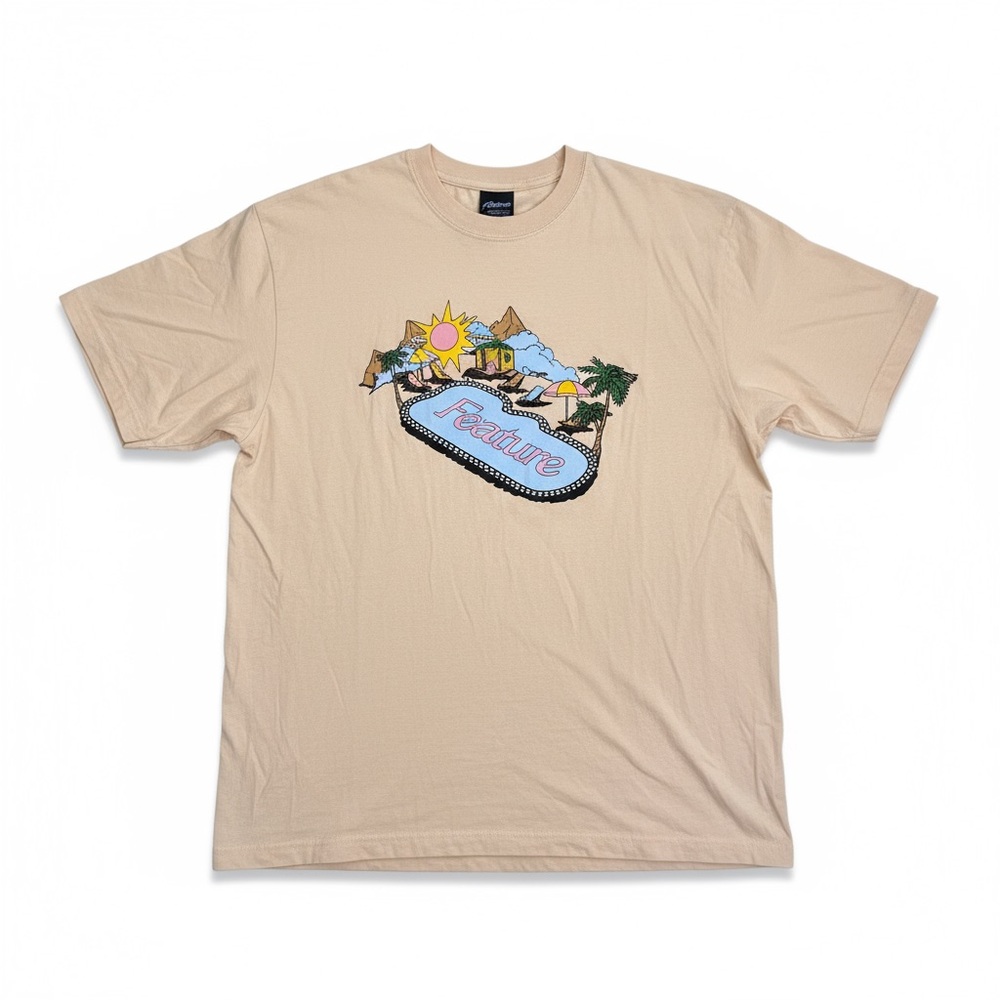 Feature Cream Poolside Graphic Men's T-Shirt